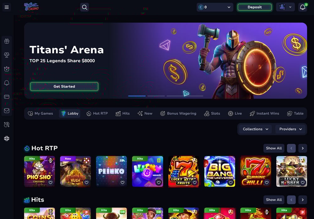 7Bit Casino Homepage