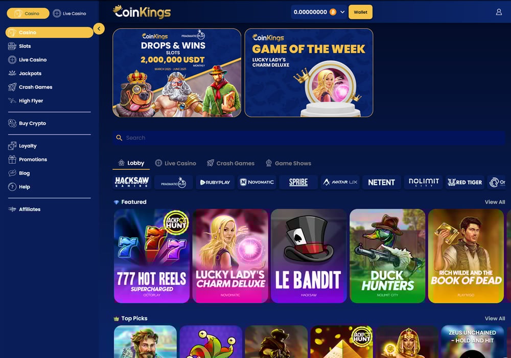 CoinKings Homepage