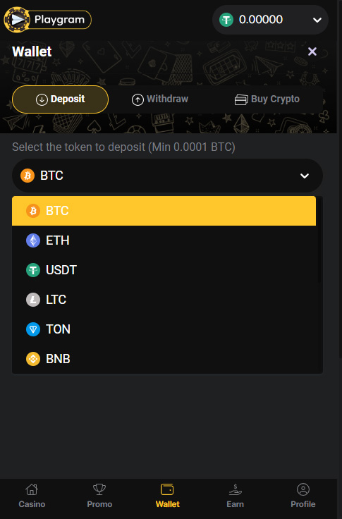 Deposit Options