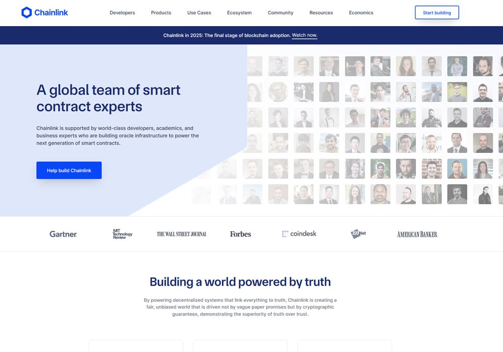 The Chainlink Team Page