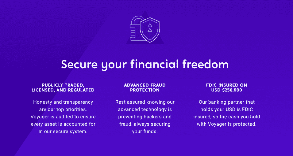 No Voyager Invest Review would be complete without noting that only USD is insured by FDIC, not your crypto - plan accordingly!