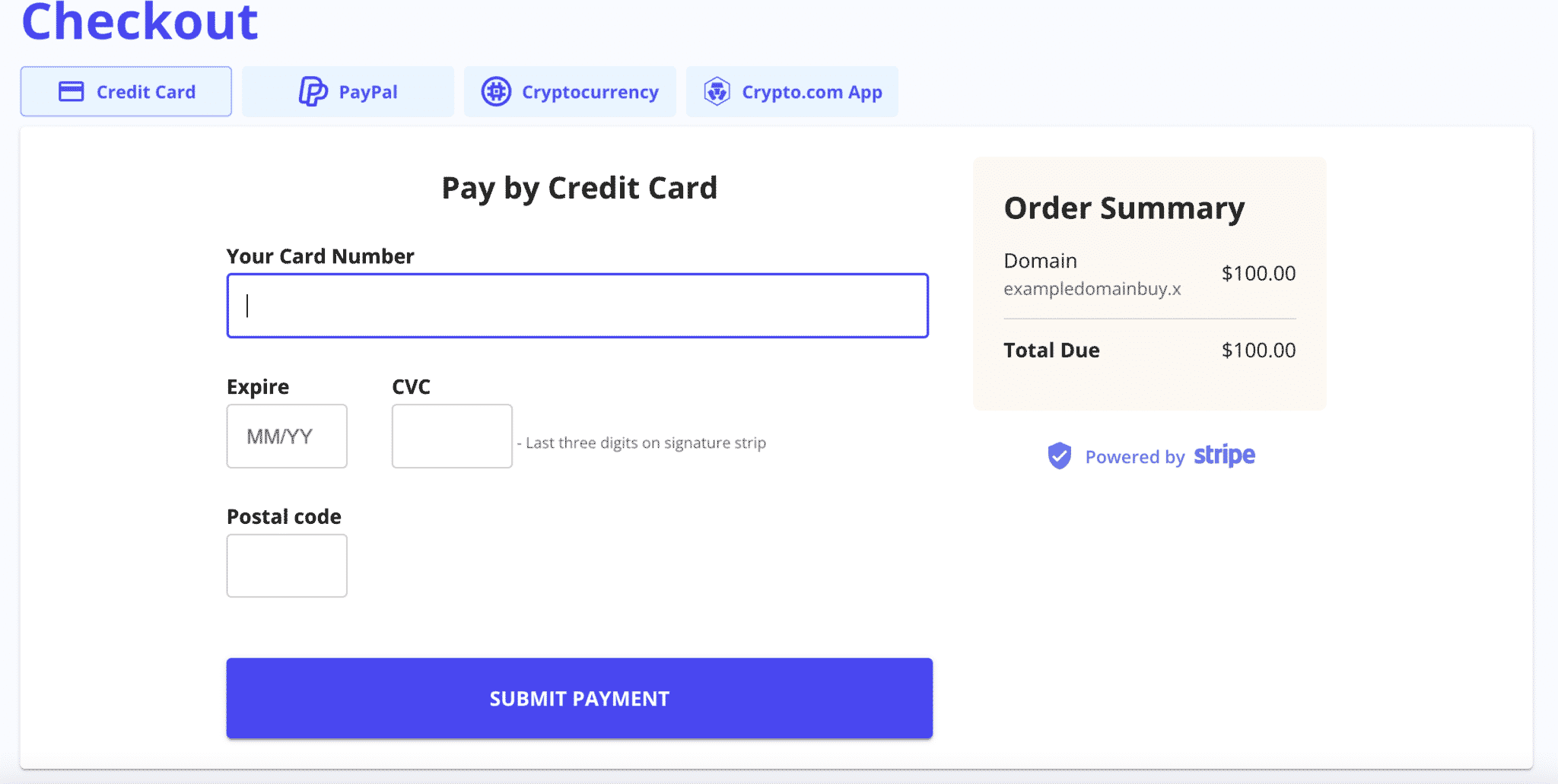 The Unstoppable Domains domain purchasing process.