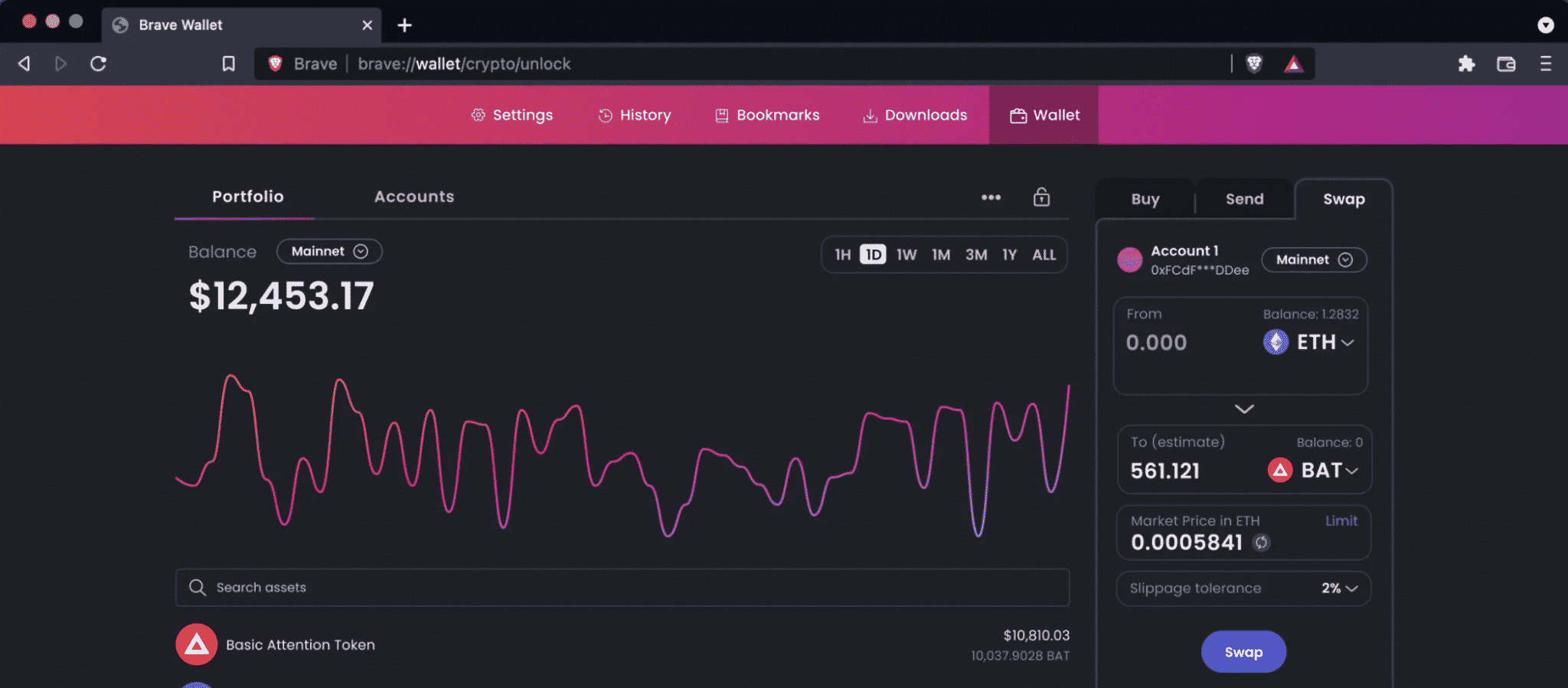 Brave Browser Wallet
