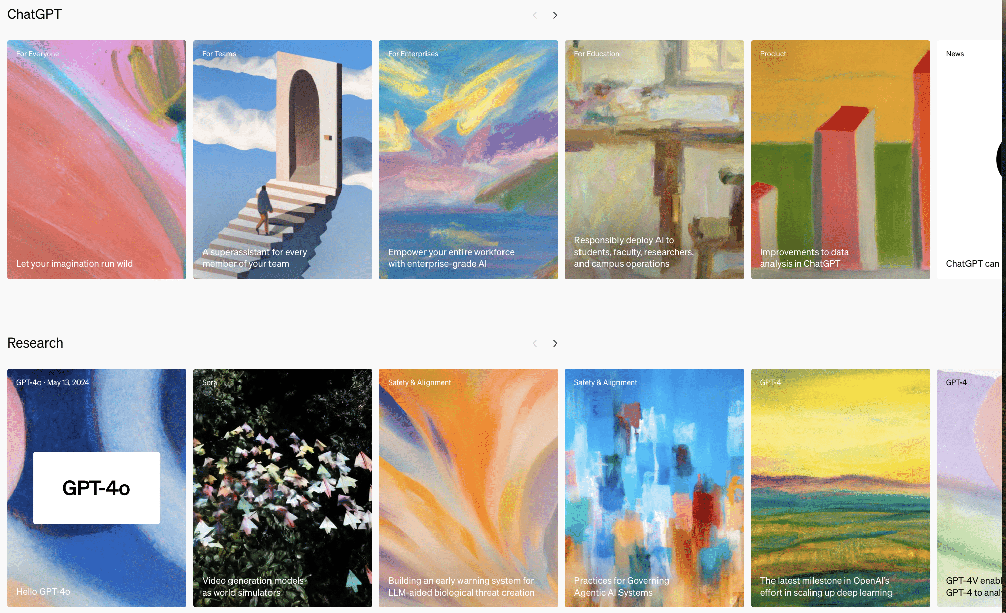 The OpenAI homepage. (Source: https://openai.com/)